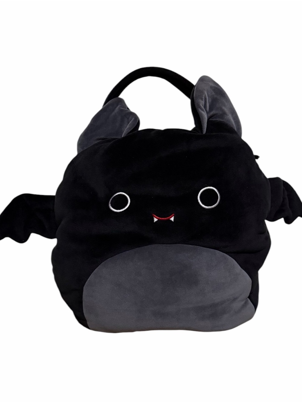Like New Squishmallows 16” Emily Black Bat Halloween Squad Plush Treat Bag Tote